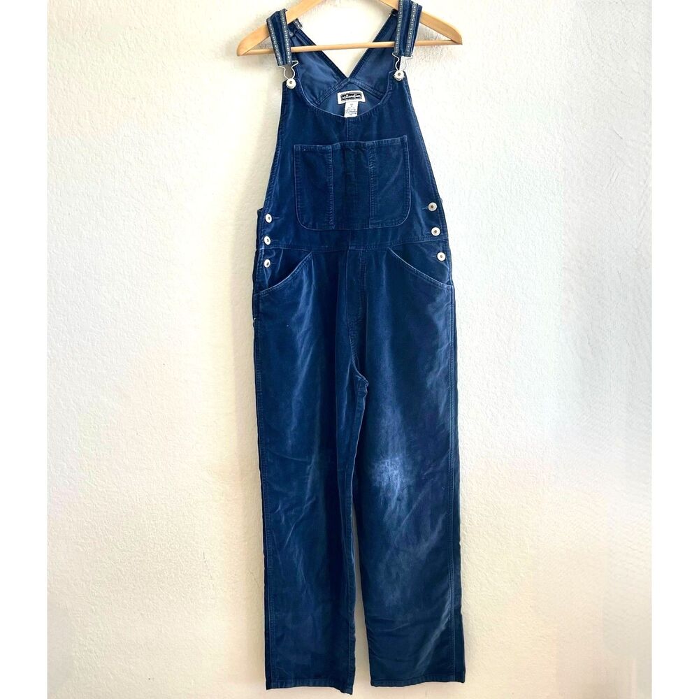 XHILARATION Vintage Y2K Velour Navy Blue Relaxed Leg Jumpsuit Womens Medium